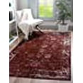 thumbnail image 3 of Unique Loom 3141387 2 ft. 2 in. x 3 ft. Casino Sofia Rectangular Rug, Burgundy, 3 of 5