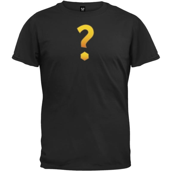 Question Mark Black T-Shirt - Medium