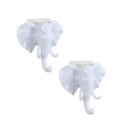 

Xubond Hanging Hook Elephant Head Self Adhesive Wall Door Hook Hanger Bag Keys Sticky Holder WH Hooks