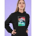thumbnail image 2 of Psychedelic Astronaut  Hoodie Women -Image by Shutterstock, Female Small, 2 of 4