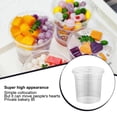 thumbnail image 2 of Naiovety 50 Uds. Tazas de embalaje One Off Iced Milk Tea Juice Food Containers Tazones transparentes para postres Travel Cafe Home Supplies Juegos de servir café y té Con Tapas y Papel, 2 of 6