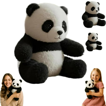 6 Panda Stuffed Animal Panda Plush Toy 16Cm Soft Stuffed Animal with Fragrance Particles Cute Desk Companion Gift for Kids Friends (1Pc)