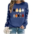 thumbnail image 4 of Comfort Colors Sweatshirts Women Casual Full Sleeve Crewneck Chicken Graphic Printed Blouse Outfits Winter Clothes 2025, 4 of 4