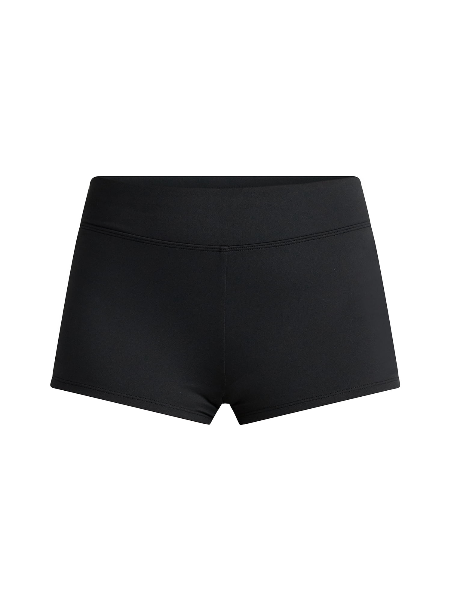 Time and Tru Women's and Women's Plus Shirred Swim Shorts, Sizes XS-2X