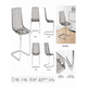 thumbnail image 3 of Set 2 Sillas Acrílicas Cantilever Cromada Oficina Amobelli, 3 of 4