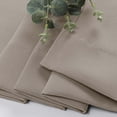 thumbnail image 6 of OVZME 2 Panels Set Stone Blackout Curtains 63 inch Length , Light Filtering Room Darkening Window Treatment, Soft Casual Rod Pocket Privacy Curtain Drapes for Bedroom, W40 x L63 inch, Stone, 6 of 7
