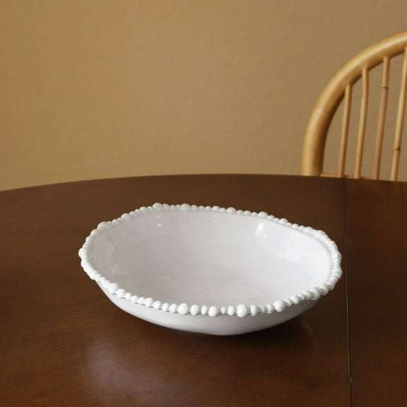Beatriz Ball VIDA Alegria Pasta Bowl Set of 4  9.5" White  Melamine