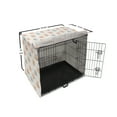 thumbnail image 6 of Cat Dog Crate Cover, Doodle Style Faces and Hearts Pet Theme, Easy to Use Pet Kennel Cover Small Dogs Puppies Kittens, 7 Sizes, Peach Blue Grey, by Ambesonne, 6 of 6