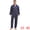 Dark Blue, variant on DARING DIVA Men's 2-Piece Button Down Printing Sleepshirt Pajamas Set M Red Gray