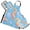Cartoon Seahorse and Bubbles, variant on 5 Pcs Kitchen Set Heat Resistant Oven Mitts and Non-Slip Pot Holders with Adjustable Cooking Apron Cartoon Red Blue Mushrooms