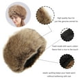 thumbnail image 2 of Sombrero de piel sintética para invierno LA CARRIE estilo cosaco para mujer, 2 of 6