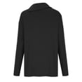 thumbnail image 5 of OKBOP Dressy Tops for Women,Casual Solid Loosing Long Sleeve Button Pile Collar T-Shirt Purple Blouses for Women Kids Halloween Shirt, 5 of 8
