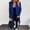 Blue, variant on Babysbule Winter Jackets for Women Women Long Sleeve Hairy Open Front Short Cardigan Suit Jacket Solid Long Coat