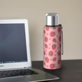 thumbnail image 5 of 20 Oz Pink Strawberry Plants Fruit Coffee Tumbler Double Wall Insulated Stainless Steel Water Bottle | Metal Reusable Thermoses Flask with Cup Cap | Leak & Sweat Proof with Anti-Dust Lid, 5 of 7