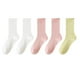 thumbnail image 2 of Calcetines de mujer hasta media pantorrilla de color liso, cómodos, cálidos, transpirables, multicolores, de algodón, 2 of 3