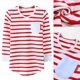 thumbnail image 5 of Camiseta De Fondo Elástico Con Rayas De Manga Larga De Algodón Para Niños De Invierno (Rojo / 7T)-185884.05 Tmvgtek Mujer, 5 of 6