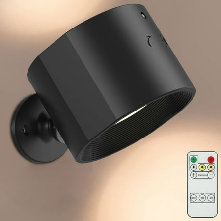 

Sutowe LED Wall Sconce 160LM Magnetic Wall Reading Light Remote/Touch Control Rotatable Cordless Light Portable Lamp 3 Modes Reusable for Home Stairs Closet Reading