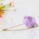 thumbnail image 1 of Broche de cadena de flores, broches de cadenas colgantes, broche de traje de moda, broche de borla de rosa púrpura de Sola Soledad, 1 of 5