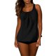 thumbnail image 5 of Trajes de baño para mujer, Trajes de baño para mujer, Traje de baño bikini sin mangas de color liso para mujer, Traje de baño push-up acolchado, Conjuntos de blusa y traje de baño para mujer, Traje de, 5 of 7