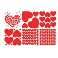 thumbnail image 1 of WIFKLSIIPG Valentine's Day Red Sticker Heart Wall Sticker DIY Self-adhesive Glass Sticker, 1 of 9