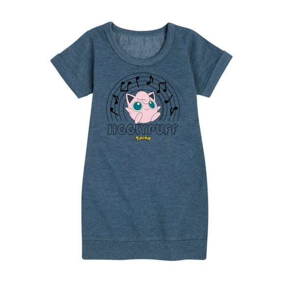 Pokémon - Jiggypuff Music Notes - Youth Girls Fleece Dress