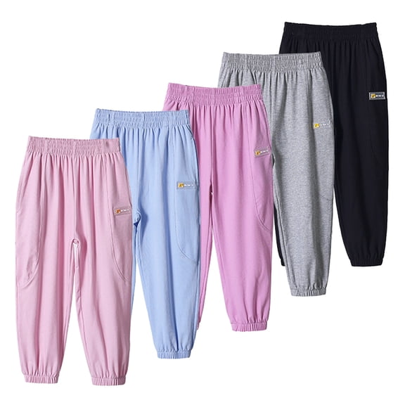 Nmmacb 2-12T Girls Bloomers Pants for Toddler Kid Teen Casual Basic Plain Soft Pant Summer Fall Comfy Cotton Mosquito Pants