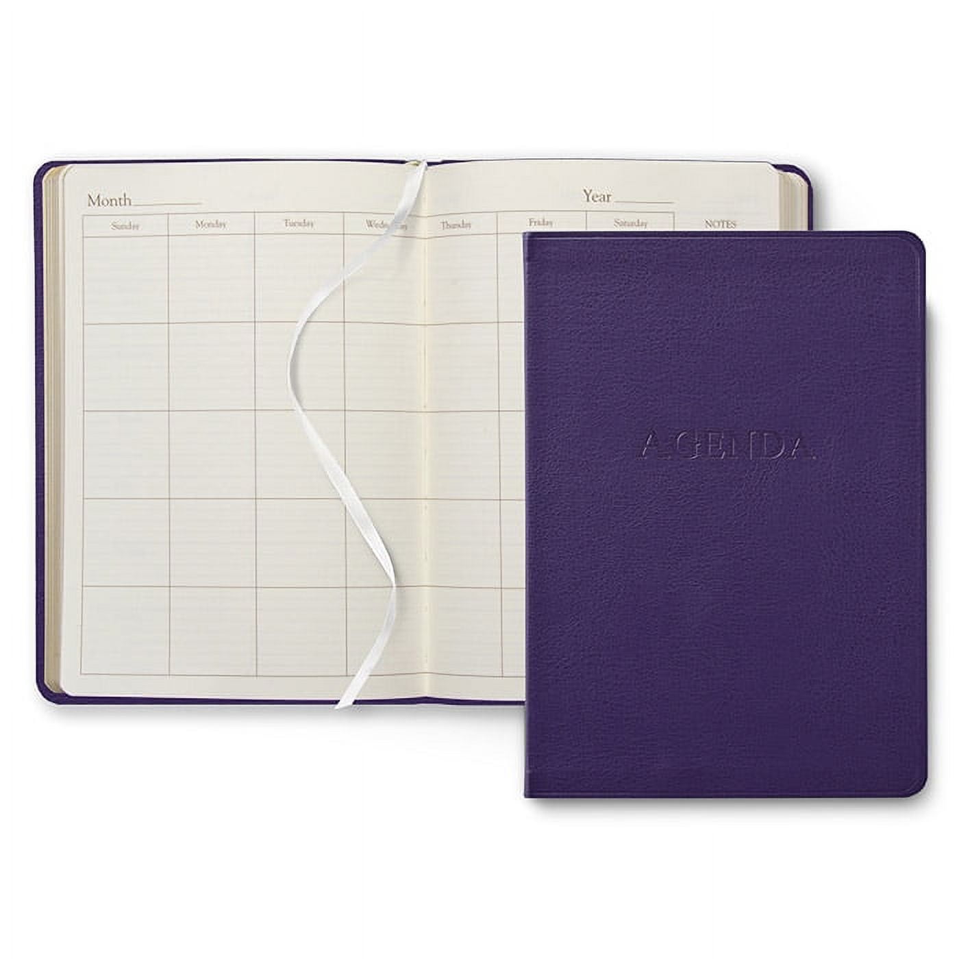 Gallery Leather Undated Daily Planner - Acadia Navy - 8" x 5.5"