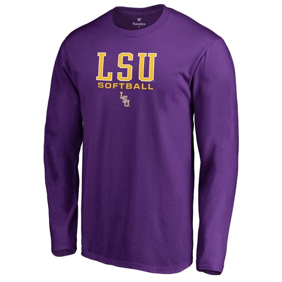 Men's Purple LSU Tigers Team Unity Softball Long Sleeve T-Shirt