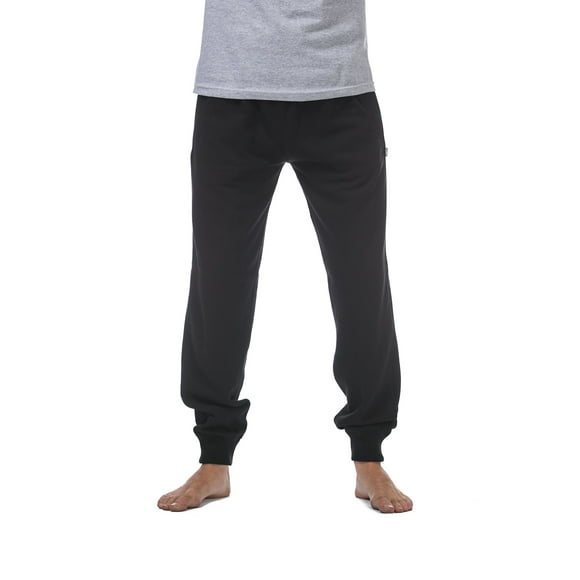 Pro Club Pantalon Long en Molleton pour Homme, Noir, Très Grand