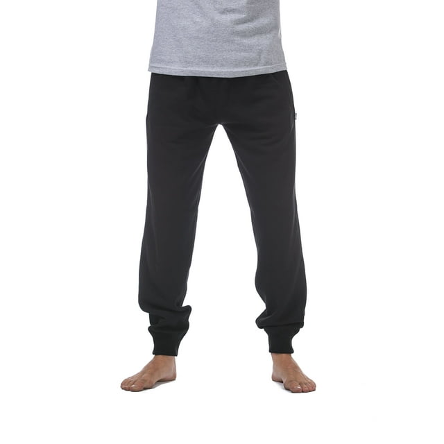 Pro Club Pantalon Long en Molleton pour Homme, Noir, Très Grand