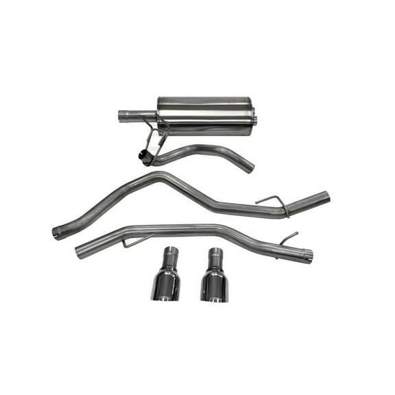 Corsa 09-14 Dodge Ram 1500 4.7L Quad/Crew Cab/Short Bed Polished Dual Exit Cat-Back Exhaust