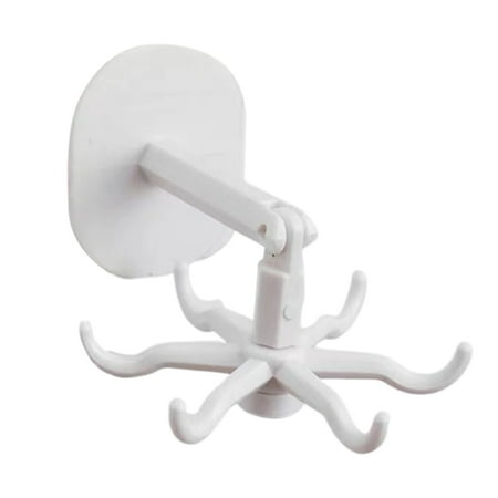 

360 ° Rotatable Multipurpose Wall Hook Punch-Free Heavy Duty Adhesive Hook For Kitchen Bathroom Bedroom New