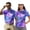 Purple Marble Pattern, variant on Binienty Purple Marble Pattern Matching Golf Shirts for Couples Comfortable Lightweight His and Hers Golf Shirts with Zipper for Tennis Hiking & Outdoor Sports ,Daily Wear for Couples