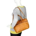thumbnail image 3 of Le Donne Leather Classic Satchel LD-9610, 3 of 7