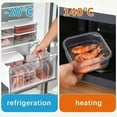 thumbnail image 6 of 1/10PC Small Food Preservation Boxes Refrigerator Frozen Meat Vegetable Fresh-Keeping Box Transparent Kitchen Sealed Storage Box, 6 of 10