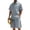 Gray, variant on BLTIBY Mens 2 Piece Outfits Summer Set Short Sleeve Button Down Lapel Shirts and Shorts Beach Casual Jogging Suits with Pockets White 3XL