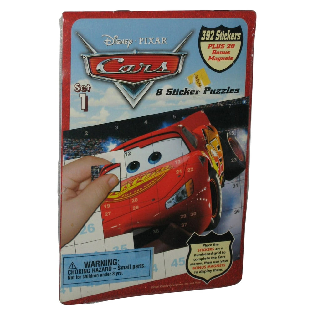 Disney Pixar Cars Movie Sticker Puzzles Book (392 Stickers + 20