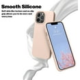 thumbnail image 3 of Compatible with iPhone 13 Pro Case, Liquid Silicone Slim Protective Shockproof Phone Case Cover with Anti-Scratch Microfiber Lining, 6.1 inch, Pink, 3 of 5