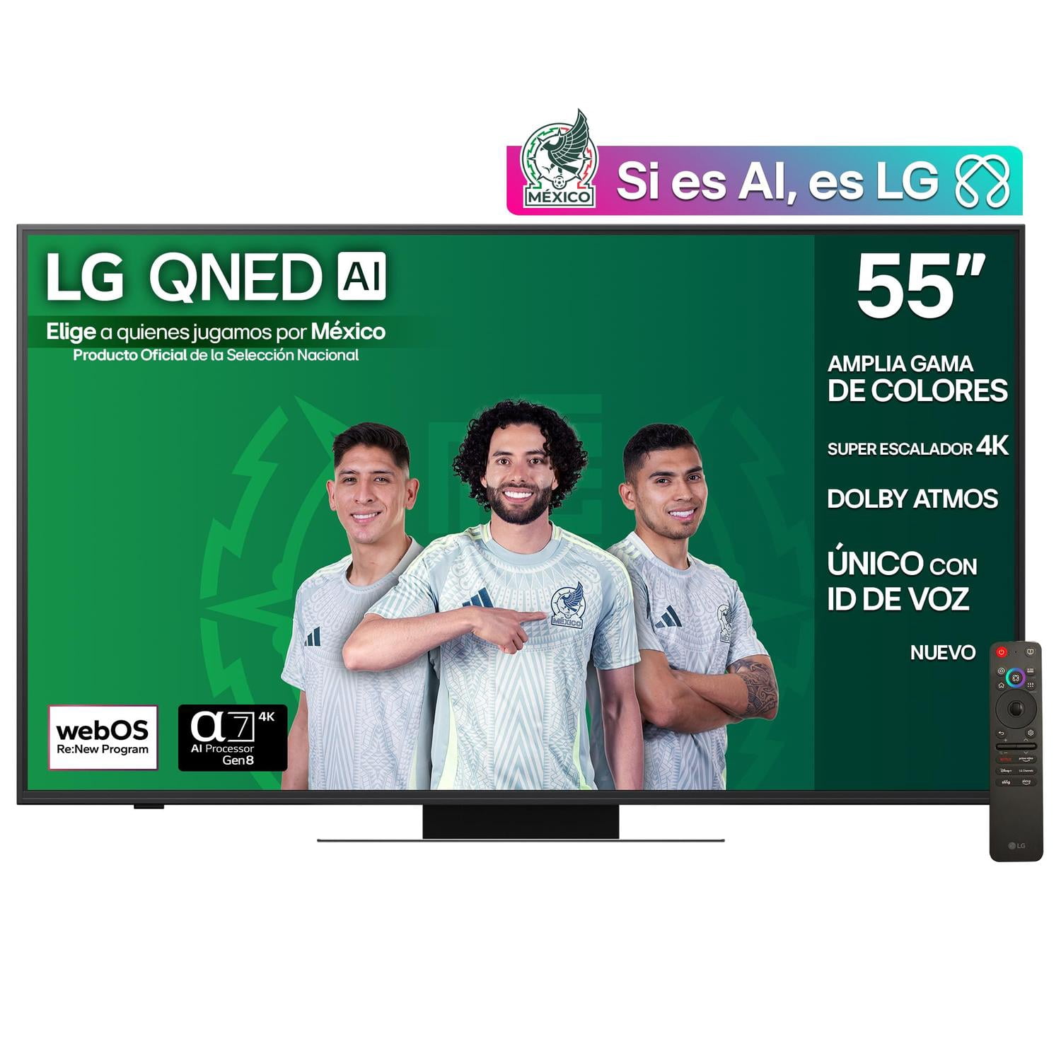 Pantalla 55 Pulgadas LG QNED AI QNED83 4K Smart TV webOS 2025 55QNED83ASG |Sistema Operativo webOS |