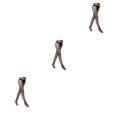 thumbnail image 3 of Sonducket Medias negras Varios patrones Malla misteriosa Malla elástica Muslo Vestido de lujo Medias Ropa de mujer Panty-hose 6028 Type1 NO1, 3 of 6