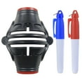 thumbnail image 2 of Tnobhg 1 Set Golf Ball Marker with Blue & Red Liner Pen 360-Degree Scribing Clip Professional Line Drawing Three-Piece Set Golf Ball Alignment Putting Marking Tool Golf Accessories, 2 of 8