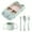 Light Green, variant on Come With Cutlery And Cup， Car Shaped Tableware Set For Kitchen And Dining Table Car Dinner Tray Fiber For Boys And Girls With Separate Plates Cutlery And Water Cup Plate Mat Set Outdoor Place Mates