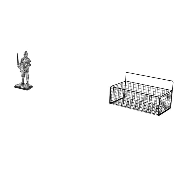 Figura de escritorio,Estatua de caballero,arte,artesanía,coleccionable,escritorio,oficina,Cesta de almacenamiento,Cesta organizadora de almacenamiento de cocina colgante de alambre,Organizador