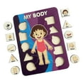 thumbnail image 2 of Learning Human Body Parts Body Puzzle for kids Learning Activities Wood Peg Puzzle Game for Kids for Birthday Gift C, 2 of 8