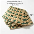 thumbnail image 3 of Woven Rattan Christmas Tree Collar Basket, Multicolor, Style C, for living room, entryway, party and Christmas tree decor, 3 of 6