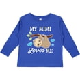 thumbnail image 3 of Inktastic My Mimi Loves Me with Sloth and Hearts Boys or Girls Long Sleeve Toddler T-Shirt, 3 of 5