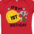 thumbnail image 4 of Inktastic Its My 1st Birthday with Construction Tools Boys Baby Bodysuit, 4 of 5