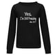 thumbnail image 4 of Moda mujer suelta cuello redondo casual manga larga impresa señoras sudadera tops Pompotops  gfhjh18169, 4 of 4