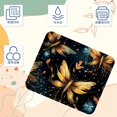 thumbnail image 3 of Alfombrilla de ratón con diseño de libélulas y luciérnagas: superficie lisa, acolchado grueso y diseño ergonómico para juegos y uso en la oficina., 3 of 7