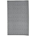 thumbnail image 1 of Erbanica 5' x 8' Indoor Outdoor Black White Mirage Reversible Plastic Rug, 1 of 5
